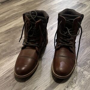 Crown Vintage Dark Brown Leather Boots